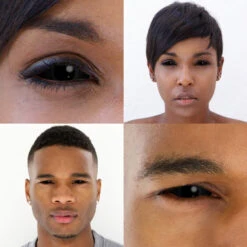 22MM Full Eye Black Sclera -Halloween Contact Lenses Cheap Store BlackSclerafulleyehalloween