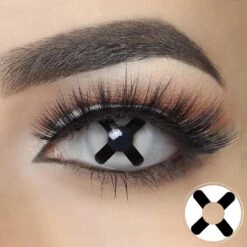 Black And White Cross Cosplay Contacts