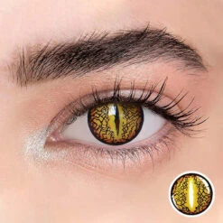 Halloween Contact Lenses Cheap Store 15 Brown Lizard Eye