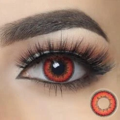 Envy Red Halloween Contacts
