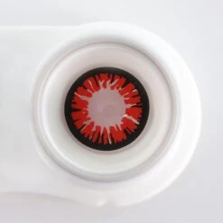 Glamor Red Halloween Contacts -Halloween Contact Lenses Cheap Store GlamorRedHalloweenContacts1