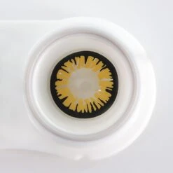 Glamor Yellow Halloween Contacts -Halloween Contact Lenses Cheap Store GlamorYellowHalloweenContacts2