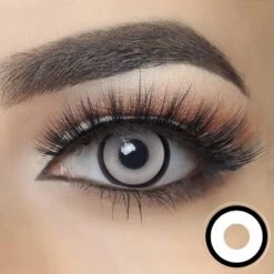 Glass White Halloween Contact Lenses