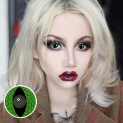 Green Snake Eyes -Halloween Contact Lenses Cheap Store GreenSnakeEyes2