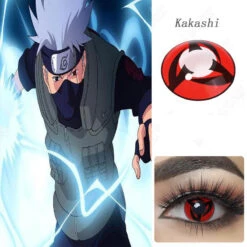 Naruto Kakashi Sharingan Cosplay Contacts -Halloween Contact Lenses Cheap Store Kakashi