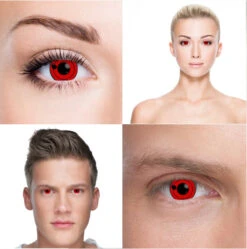 1 Tomoe Sharingan (Uchiha Sarada) Contacts (1Day Expiry - 5/23) -Halloween Contact Lenses Cheap Store Model2 3