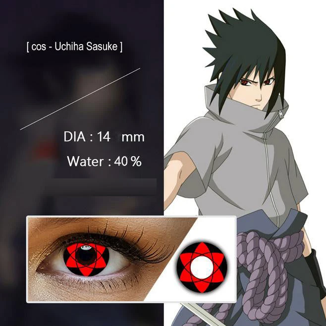 Sasuke Mangekyou Sharingan Cosplay Contacts 2 Sasuke Mangekyou Sharingan Cosplay Contacts - Image 2
