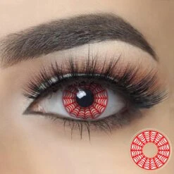 Red Web Halloween Contacts