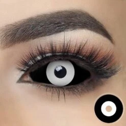 Black And White Full Eye 22mm Sclera