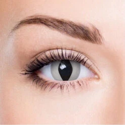White Cat Eye Contacts