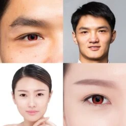 Bloody Red (Anime - Kurenai) (1Day Expiry - 9/23) -Halloween Contact Lenses Cheap Store chinesecouple dff27f61 a790 4f72 9d63 1bc9d903ffff