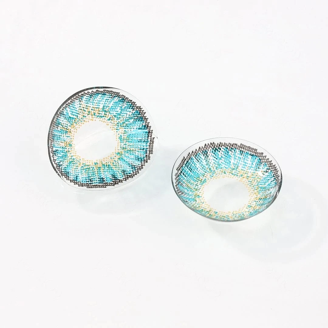 3 Tone Turquoise Colored Contact Lenses 9 3 Tone Turquoise Colored Contact Lenses - Image 9