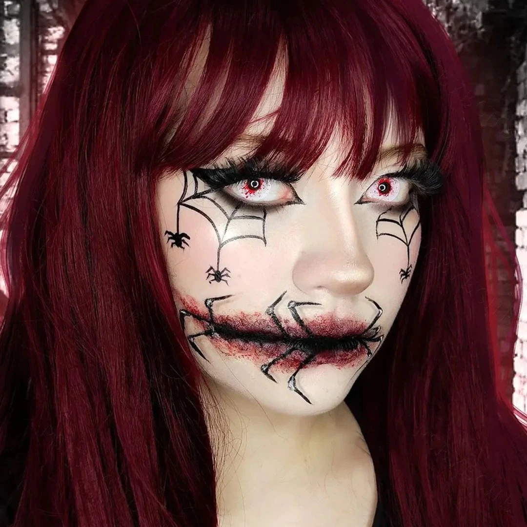 Crazy Blood Splat Halloween Contacts 4 Crazy Blood Splat Halloween Contacts - Image 4