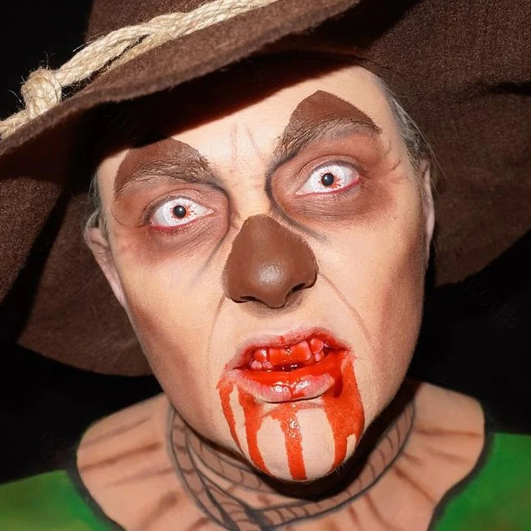 Crazy Blood Splat Halloween Contacts 5 Crazy Blood Splat Halloween Contacts - Image 5