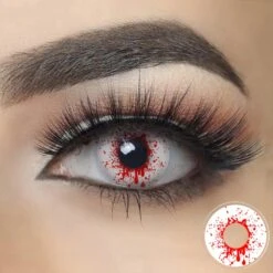 Crazy Blood Splat Halloween Contacts