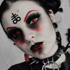 Red Mesh -Halloween Contact Lenses Cheap Store ezgif.com gif maker 2022 10 08T011152.419