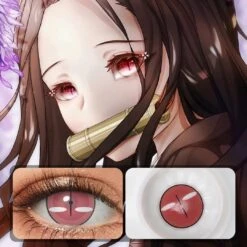 Demon Slayer Nezuko Kamado -Halloween Contact Lenses Cheap Store ezgif.com gif maker 18 3be7ac1c 0410 46c6 88c9 c73c79567bec