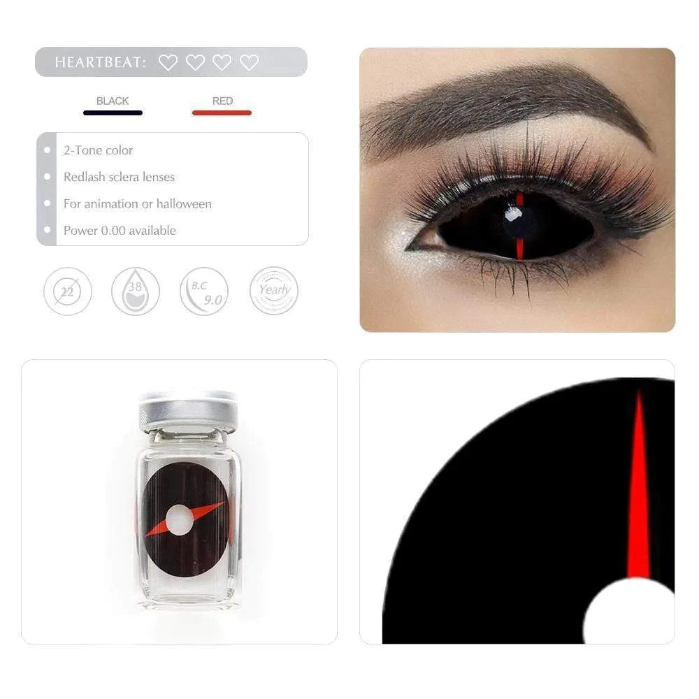Redlash Black Full Eye 22mm Sclera 5 Redlash Black Full Eye 22mm Sclera - Image 5