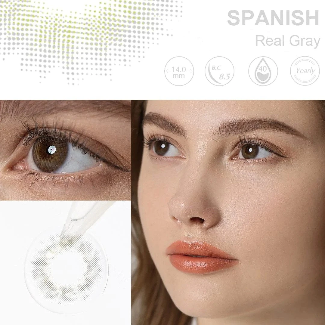 Spanish Real Gray Coloured Contacts 7 Spanish Real Gray Coloured Contacts - Image 7