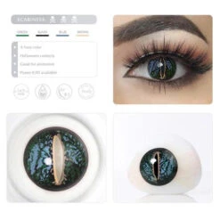 Green Lizard Eye -Halloween Contact Lenses Cheap Store ezgif.com gif maker 31 e98b8fa1 cc38 4d9b 815c 2535801798e4