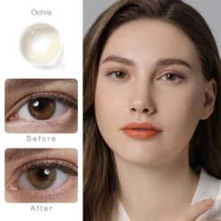 Hidrocor Ochre Brown Colored Contacts -Halloween Contact Lenses Cheap Store ezgif.com gif maker 36