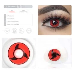 Naruto Itachi Sharingan Cosplay Contacts (1Day Expiry - 9/23) -Halloween Contact Lenses Cheap Store ezgif.com gif maker 52