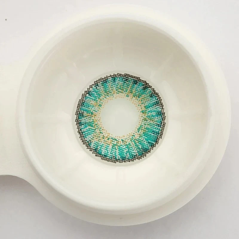 3 Tone Turquoise Colored Contact Lenses 10 3 Tone Turquoise Colored Contact Lenses - Image 10