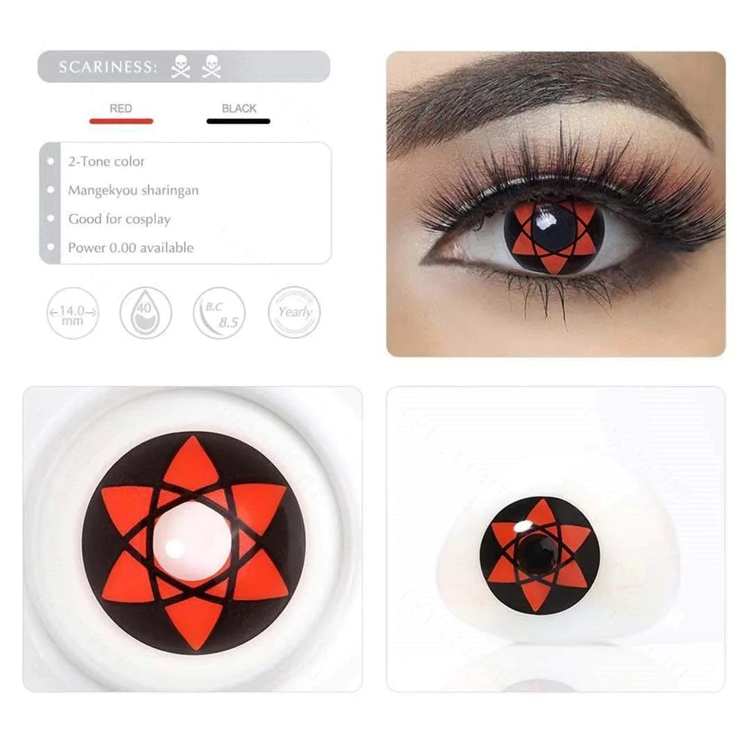 Sasuke Mangekyou Sharingan Cosplay Contacts 7 Sasuke Mangekyou Sharingan Cosplay Contacts - Image 7