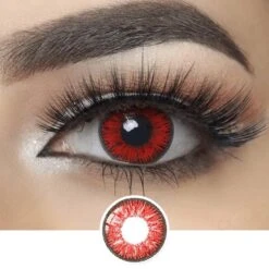Halloween Contact Lenses Cheap Store 5 Nonno Deep Red Coloured Contacts
