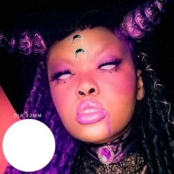 Blind White Full Eye 22mm Sclera -Halloween Contact Lenses Cheap Store ezgif.com gif maker f695ee7e 6013 4e89 8d8d d3830d087a29