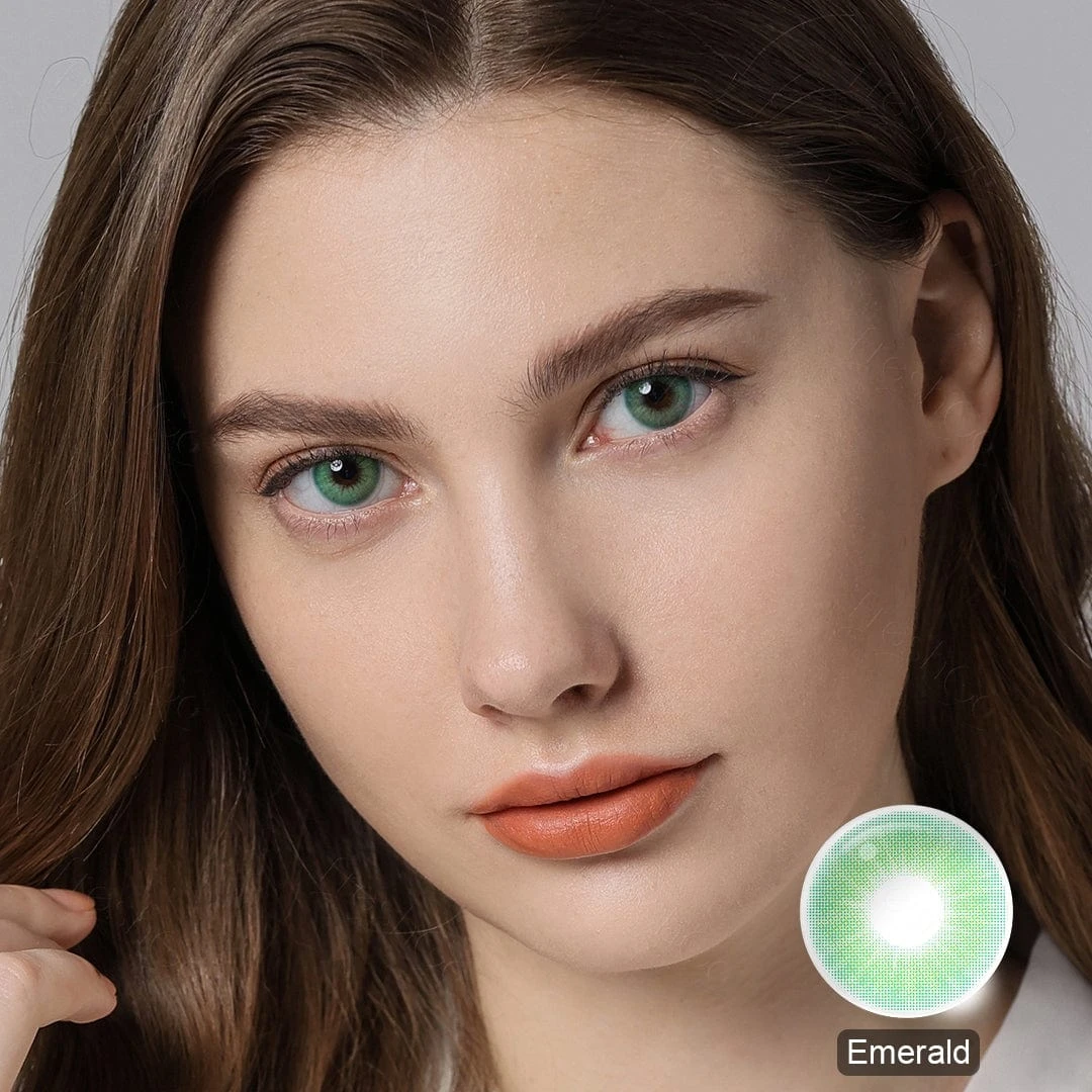 Hidrocor Emerald Green Colored Contacts 3 Hidrocor Emerald Green Colored Contacts - Image 3