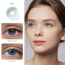 Fresh Go - Ocean Blue Coloured Contacts -Halloween Contact Lenses Cheap Store twinklens freshgo colored contacts azure 0 00 ocean blue eyes 29674591256657 1800x1800 07f64335 857b 4330 8b51 3519bb64547d