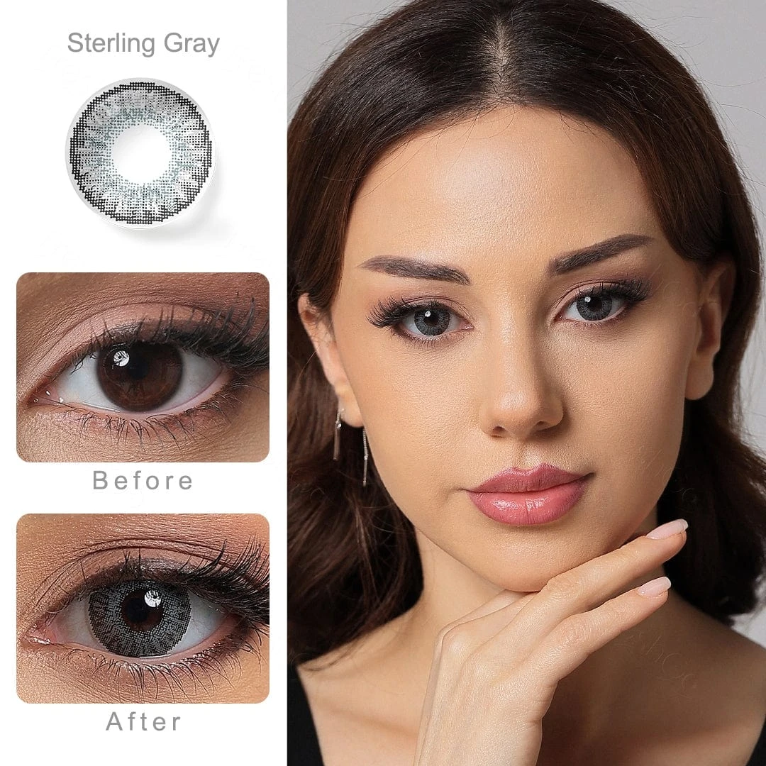 3 Tone Sterling Gray Colored Contacts 6 3 Tone Sterling Gray Colored Contacts - Image 6
