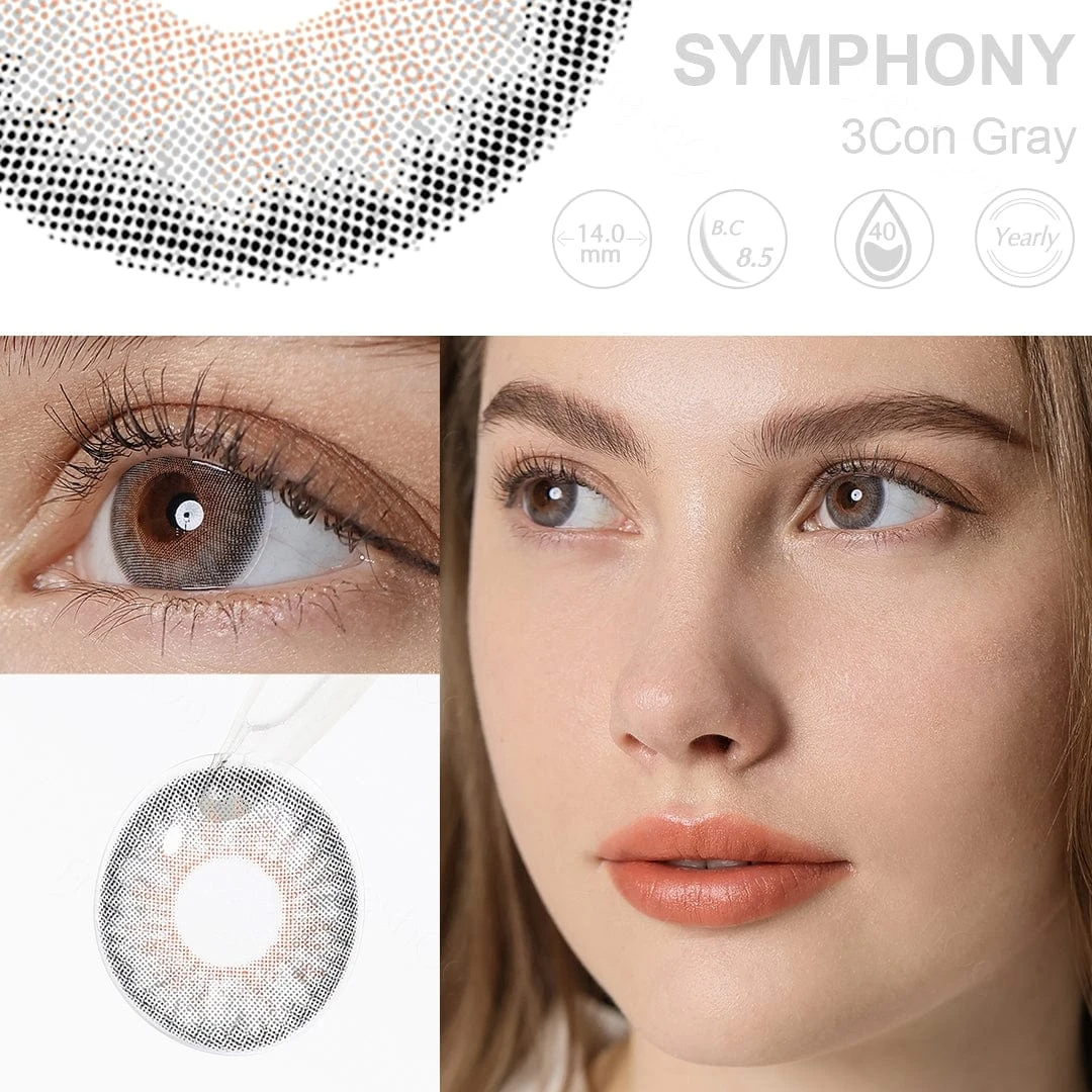 Symphony 3Con Gray Coloured Contacts 7 Symphony 3Con Gray Coloured Contacts - Image 7