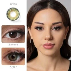 3 Tone Green Colored Contacts -Halloween Contact Lenses Cheap Store twinklens freshgo colored contacts yellowgreen 0 00 3 tone green eyes 30153162162257 1800x1800 be4464aa d3ef 45eb a7da b648264c0aff